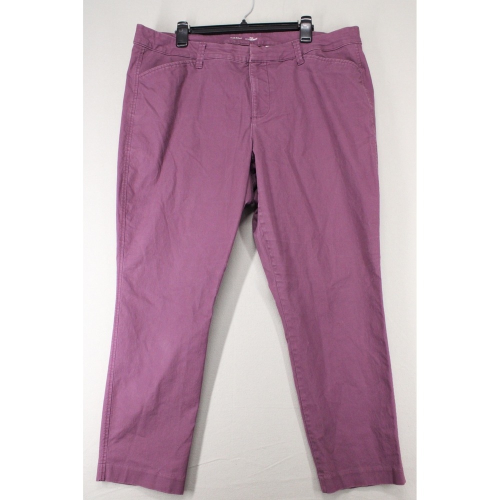 Old Navy Pixie Pants Womens 18 Plus Purple Secret Slim Chino Career Preppy